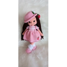 Çilek Kız Esra Amigurumi Organik Oyuncak