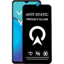 Vivo Y27 Tam Kaplayan Anti Statik Görünmez Safir Ekran Koruyucu Hayalet Cam