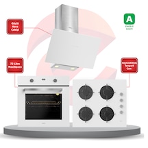 Esty 3481 Safir Plus - ACO5700E6W05 - 6502 WH 3 'lü Ankastre Set Beyaz