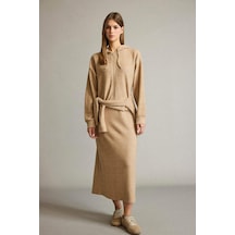 Defacto Beli Lastikli Maxi Etek G4872ax25wnbn525 Kahve
