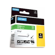 Dymo Rhinopro 1805414 Yeşil/Beyaz Renkli Vinil Şerit 12 MM X 5.5