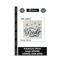 Premium Vitrin Süsü Dövme Gümüş Kod.8050