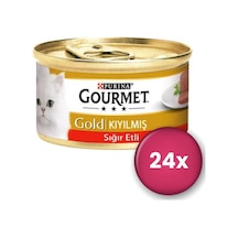 Gourmet Gold Kıyılmış Sığır Etli Yetişkin Kedi Konservesi 24 X 85 Gr