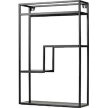 Salon-mutfak Dekorasyon Duvar Rafı,meridyendukkan Antrasit Renk 40x60 Cm Sergi-obje-kitap Rafı