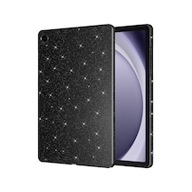 Galaxy Tab S9 Fe Simli Parlak Görünümlü Uyumlu Zore Tablet Koton Kılıf-siyah Tablet Kılıfı