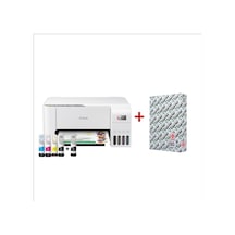 Epson EcoTank L3256 WIFI Mürekkep Çok Fonksiyonlu Yazıcı + Mürekkep + Copier Bond A4 Fotokopi Kağıdı