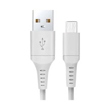 Nova Series Hp-nyk003 Usb-a To Micro Usb 3.1a Hızlı Şarj Ve Veri Transfer Kablosu 1 Metre Micro Usb Destekli Android Cihazlar Powerbank Ve Hoparlörler İle  Beyaz