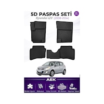 Hyundai İ20 2008-2014 Araca Özel Havuzlu "karbon" Paspas Takımı