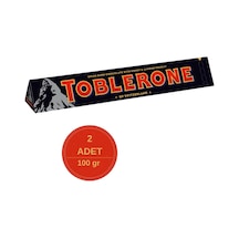 Toblerone Dark Bitter Çikolata 100g - 2 Adet