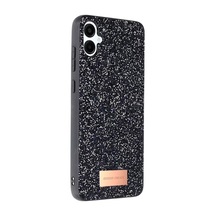 Onegif Galaxy A06 Bright Simli Kapak - Siyah