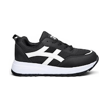 Trender Tempo Zenne 1616 Anorak Siyah - Beyaz Kadın Sneaker Lp03a1616