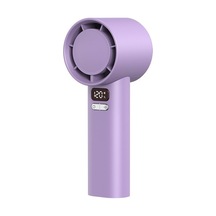 Serene Space Yüksek Hızlı El Tipi Fan Dijital Ekranlı Mini Fan 1d5zk4 Mor