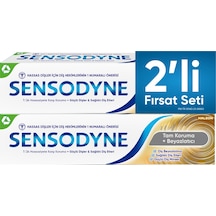 Sensodyne Tam Koruma + Beyazlatıcı Diş Macunu 50 Ml + 50 Ml Beyazlık Sensodyne Tam Koruma + Beyazlatıcı Diş Macunu 50 Ml + 50 Ml Beyazlık