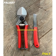 Falket Bağ Budama Makası Budama Makası Aşı Çakısı İtalyan Dövme Çelik 2li Set