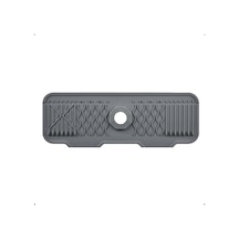Xspring Silikon Musluk Matı, 43x15 Cm Mutfak Lavabo Koruyucu, Silikon Musluk Matı Bulaşık Süngeri Tutucu, Kaymaz Gr Çok Renkli