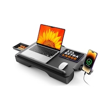 Bix Saiji Gx3 Taşınabilir Laptop Standı 17 İnç Laptop Telefon Uyumlu Katlanabilir Hafif Ergonomik Tasarım Siyah Siyah