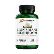 Lion's Mane Mushroom Alsan Yelesi Mantarı 1000 Mg 100 Kapsül