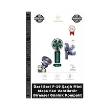 Özel Seri F-19 Şarjlı Mini Masa Fan Vantilatör Bireysel Günlük Kompakt