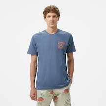 Billabong Window Premium Erkek Mavi T-shirt 24a351507 Mavi