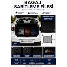 BEKSİT DRIVE Bagaj Sabitleme Filesi Renault Clio Uyumlu (40x60 cm)