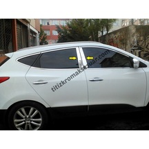 Hyundaı İx35 Krom Kapı Direk Aksesuarı 4 Parça Paslanmaz Çelik