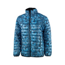 Exuma Erkek Mont - Navy Print Siyah