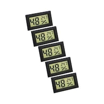 5 Adet Hygrometer Dijital Sıcaklık Ve Nem Ölçer Thr142-5 Çok Renkli