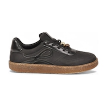 Ayakmod Kadın Siyah Şık Rahat Bağcıklı Casual Yürüyüş Spor Ayakkabı Sneaker 669253