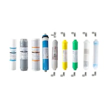 Aquafly Su Arıtma Filtresi Çift Karbonlu 9Lu Takım Arıtıcı