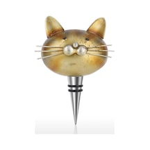 jms Tooarts Kedi Mantar Hava Geçirmez Şarap Şişesi Demir Tıpa Altın