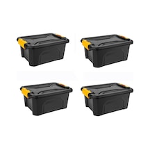 Kamp Malzemeleri Düzenleyici Organizer Set 20 Litre X 4 Adet Siyah