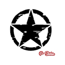 2 Adet Army Star, Askeri Yıldız Off Road Sticker (352357385)