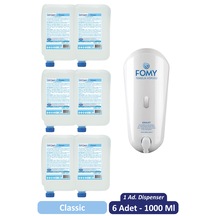 Fomy Klasik El Temizleme Köpüğü 6 x 1 L + Dispenser