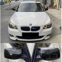 Bmw 5 Serisi E60 Batman Yarasa Ayna Kapağı Parlak Siyah Sportif Yan Ayna Kaplaması