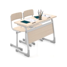 Fetaeğitim Mercan Demonte Çift Kişilik Okul Sırası (Ads502)