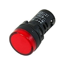 Kırmızı 220v Pano Tipi Led Gösterge Işığı Yuvarlak Sinyal Lambası