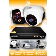 Elitcam 2 Kameralı Panda 1 İç Kamera Set 500 GB HDD Full HD Gece Görüşlü Güvenlik Kamerası Sistemi Elitcam 2 Kameralı Panda 1 İç Kamera Set 500 GB HDD Full HD Gece Görüşlü Güvenlik Kamerası Sistemi