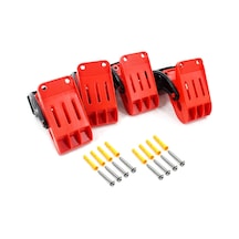 Symbee 4 Parça Araç Halı Sabitleme Klipsi - Çok Amaçlı Duvar Montajlı Ağır Hizmet Tutucu