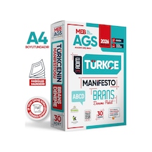 2026 MEB-AGS Türkçe 3 Adım Manifesto Branş Deneme Paketi 30lu Dijital Çözümlü (Sözel Mantık Dahil)