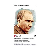 Atatürk Profil - Bookstagram Defter Çok Renkli