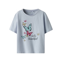 Name It Nmffrejane Ss Nreg Top Mavi Kız Çocuk Kısa Kol T-shirt 000000000102263519 Mavi