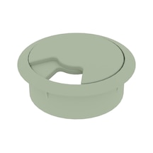 Cateksss Masaüstü Kablo Kanalı Çap: 60 Mm Krem - 15 Li Paket