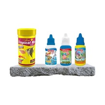 Tr Akvaryum Balık Bakım Seti Tropical Mix Flake 250 Ml + Su Düzenleyici & Vitamin Seti