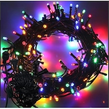 10m 100 Led Boncuk Lamba Rgb Işık Siyah Kablo Mz-18-10 Çok Renkli
