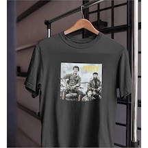Unısex Kadın Erkek Brad Pitt Fury Bergen Müslüm Ferdi Azer Bülbül %100 Pamuk Siyah Beyaz T-shirt Siyah