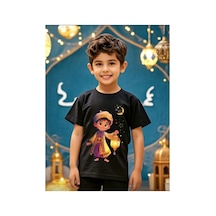 Stil X Ramazan Bayramı Baskılı Erkek Çocuk Tshirt, %100 Pamuklu Kumaş Siyah-2