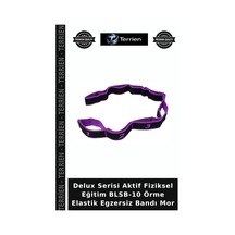 Delux Serisi Aktif Fiziksel Eğitim Blsb-10 Örme Elastik Egzersiz Bandı Mor