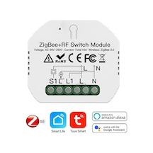 Zigbee3.0 Gizli Akım Kesici Tek Yönlü Akıllı Modül - Tuya Uygulaması İle Uzaktan Kontrol, Zamanlama Ve Ses Komutu Gateway Gereklidir