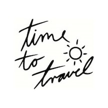 Time To Travel Duvar Dekor Sticker 34 X 30 Cm