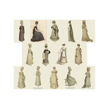 Vintage Art Moda Poster Seti-14 Adet
